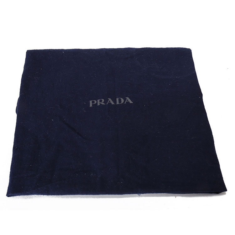 prada/普拉达酒红色牛皮男士手提包
