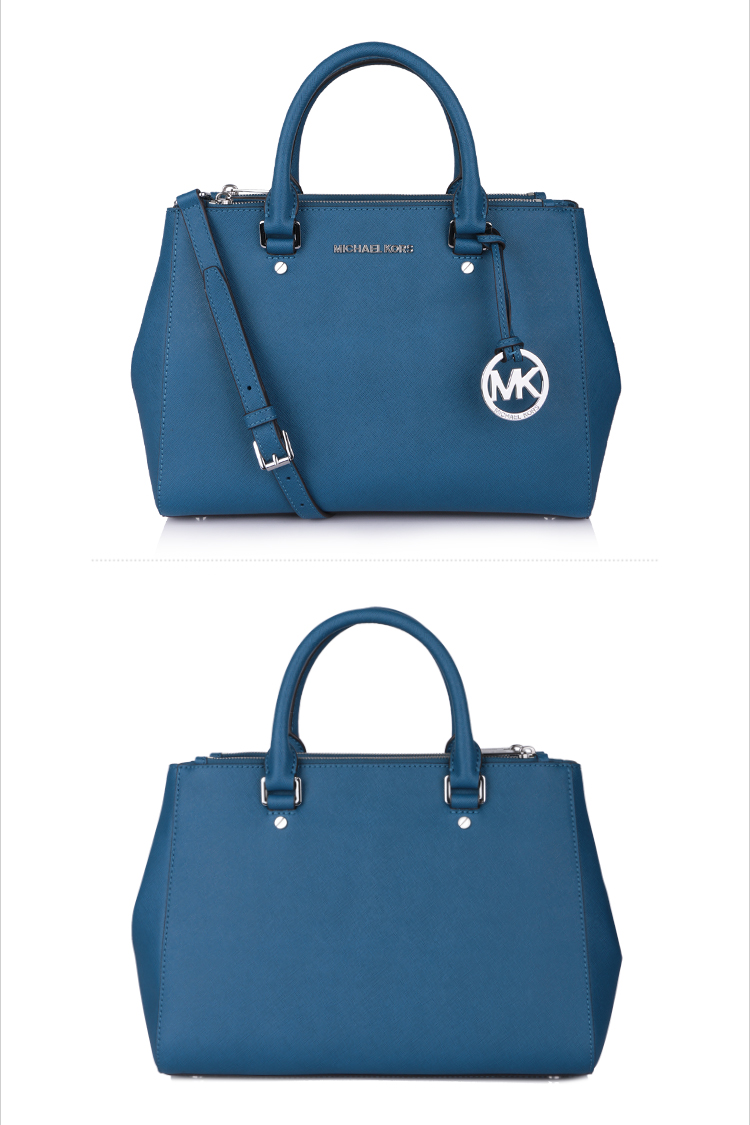 michael kors/迈克·科尔斯mk中号双拉链s杀手包牛皮女士手提包 单肩