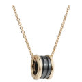 Bvlgari/宝格丽 B.ZERO1黑色陶瓷18K玫瑰金项链 CL855762