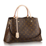 Louis Vuitton/路易威登 LV女士Montaigne中号两用手袋  帆布/配皮 单肩包 M41056