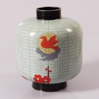 PILINGPALANG/噼呤啪啷 景泰蓝 太阳鸟 中式灯笼矮花瓶