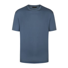 PRADA/普拉达 男士短袖T恤 棉质混纺纯色简约设计圆领男士短袖T恤图片