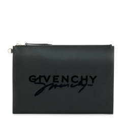 【包税】Givenchy/纪梵希   中性牛皮logo印花时尚手拿包图片