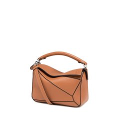 【包税】LOEWE/罗意威 经典款Puzzle女士迷你小牛皮荔枝纹手拿手提包 （2色可选）图片