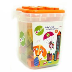 【母婴】玩具 瑞士Oops大颗粒塑料积木 桶装玩具 益智拼插 多功能玩具收纳箱图片