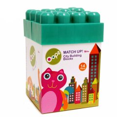 【母婴】瑞士Oops大颗粒塑料积木 彩盒玩具 益智拼插 多功能收纳盒玩具图片