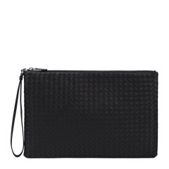 【包税】Bottega Veneta 宝缇嘉   女士棕色羊皮编织商务休闲手拿包图片