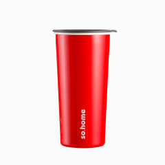 sohome/sohome  ins风珐琅办公杯不锈钢咖啡杯大号欧式带盖随手杯图片
