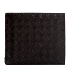 Bottega Veneta/葆蝶家 男女同款中性纯色牛皮编织短款双折卡夹卡包钱包 113993-V4651 多色可选图片