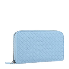 Bottega Veneta/葆蝶家 男女同款中性纯色羊皮经典编织全拉链开合长款钱包手包手拿包114076-V001N 多色可选图片