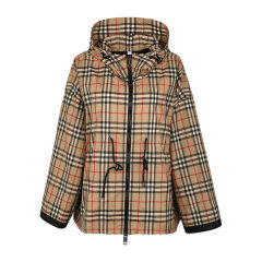 BURBERRY/博柏利经典格纹连帽宽松薄款女士夹克外套8032210图片