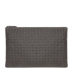 【包税包邮】Bottega Veneta/葆蝶家  男包 男士 intrecciato系列 羊皮编织拉链开合手拿包 522430-V001N-2006图片