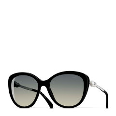 【预售】CHANEL/香奈儿  新款太阳镜全框板材经典珍珠镜腿墨镜眼镜女CH5338图片