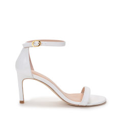 Stuart Weitzman/思缇韦曼 女士皮革一字带高跟凉鞋 NUNAKEDSTRAIGHT图片