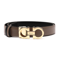 Salvatore Ferragamo/菲拉格慕荔枝纹牛皮革双面用女士皮带腰带23A5650图片