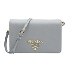 PRADA/普拉达金属徽标牛皮革单肩包斜挎包1BP019NZV图片
