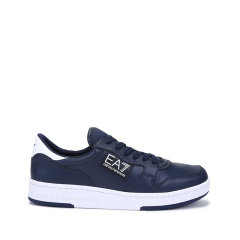 EA7/EA7阿玛尼 男女同款皮革/织物系带休闲运动鞋小白鞋 X8X086 XK221图片