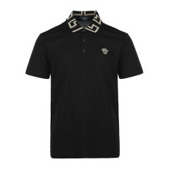 VERSACE/范思哲经典款美杜莎刺绣微标男士T恤男士短POLO衫A874021A01552图片