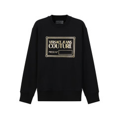 VERSACE JEANS COUTURE/范思哲牛仔男士棉质圆领长袖卫衣运动衫LOGO图案 72GAIT CF01O图片