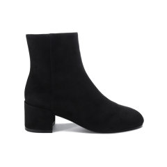 Stuart Weitzman/思缇韦曼 女士皮革粗跟靴子短靴 QUARTZ 50图片