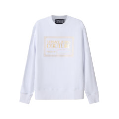 VERSACE JEANS COUTURE/范思哲牛仔男士棉质圆领长袖卫衣运动衫LOGO图案 72GAIT CF01O图片