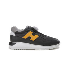 HOGAN【22年新款】 男士Interactive3系列织物配皮H字母系带休闲运动鞋 HXM3710EG30R5图片
