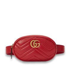 gucci/古驰ggmarmont系列迷你绗缝牛皮女士腰包图片