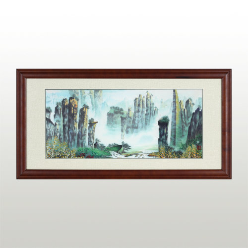 【Jincaixia金彩霞 湘绣】湘绣单面绣 张家界山