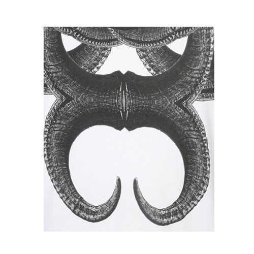 【Marcelo BurlonMarcelo Burlon 男士短袖T恤】Marcelo Burlon/Marcelo Burlon 新款 羚羊角全棉 男士T恤 白色 M【正品 价格 图片