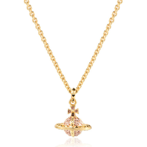 vivienne westwood/薇薇安威斯特伍德 奢侈品 首饰钻饰土星造型项链