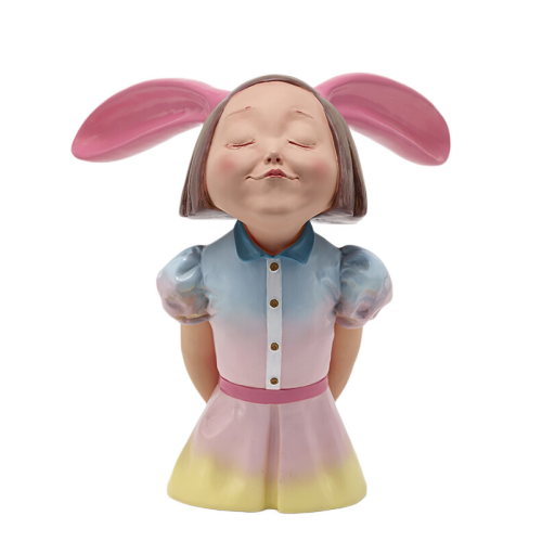 【X+Q Art稀奇 雕塑摆件】稀奇艺术 向京作品《我看到了幸福玫瑰湖畔》 签名限量手绘艺术品雕塑摆件【正品 价格 图片】 寺库网