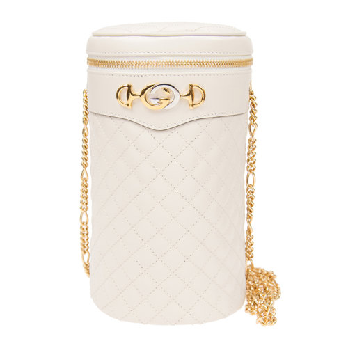 gucci/古驰 女士牛皮水桶链条单肩包斜挎包