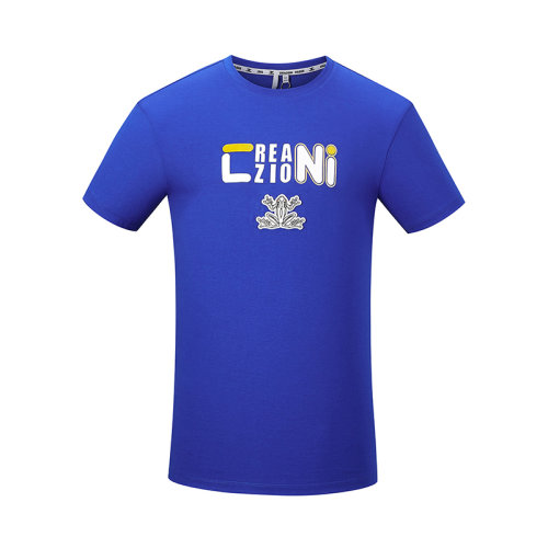 creazioni/克莱切尼20春夏服饰男装品牌logo印花刺绣时尚百搭圆领男士