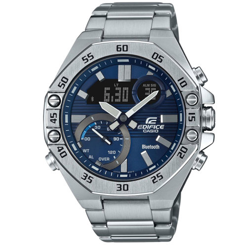 casio/卡西欧手表全新金属八角形农家橡树蓝牙时尚休闲男表