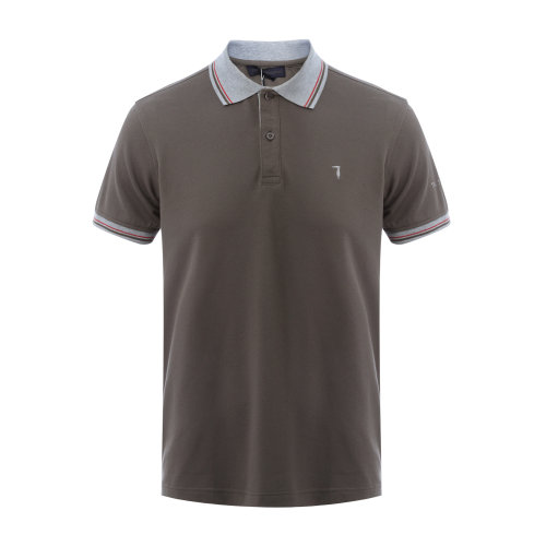 【爆款主推】trussardi/楚莎迪 棉质蓝色男士短袖polo衫 男士短polo