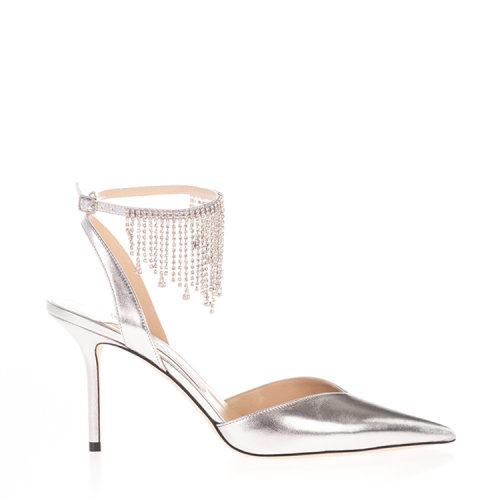 jimmy choo/周仰杰 20年秋冬 百搭 女性 白色 高跟凉鞋 birtie 85 dru
