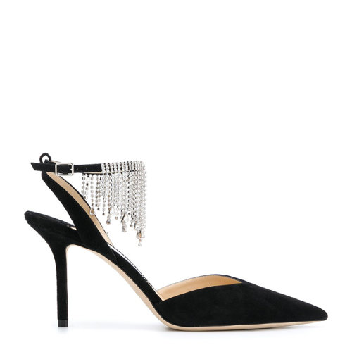 jimmy choo/周仰杰 20年秋冬 百搭 女性 黑色 高跟凉鞋 birtie85 drs