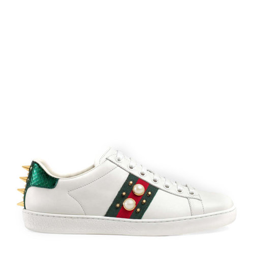 【gucci古驰 女士休闲运动鞋】gucci/古驰 ace系列 古琦女鞋 小白鞋
