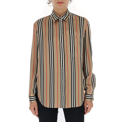 burberry/博柏利 21年春夏 百搭 女性 条纹 女士长袖衬衫 8011074