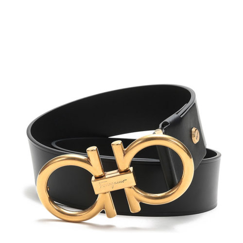 salvatoreferragamo/菲拉格慕 男士牛皮板扣式皮带腰带 679991