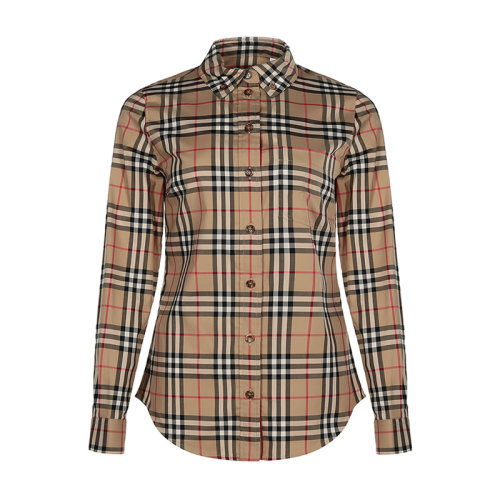 【国内现货】burberry/博柏利 女士长袖衬衫 女款棉质长袖衬衫