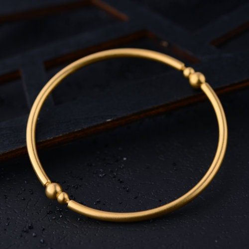 laomiaojewelry/老庙黄金郭麒麟同款古韵金福运绵绵福佑雅福圆管手镯
