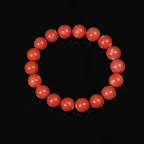 zhang's textiles/绣花张 momo珊瑚10mm单圈手串