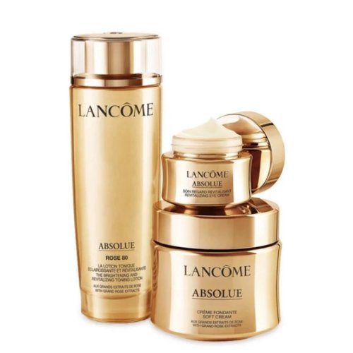 包税lancome兰蔻兰蔻菁纯臻颜系列奢润三件套装精萃水150ml乳霜60ml
