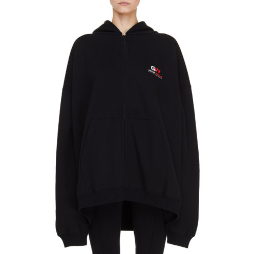 BALENCIAGA卫衣,巴黎世家卫衣真假细节 balenciaga 巴黎世家 女士 服装 黑色棉质外套 女卫衣