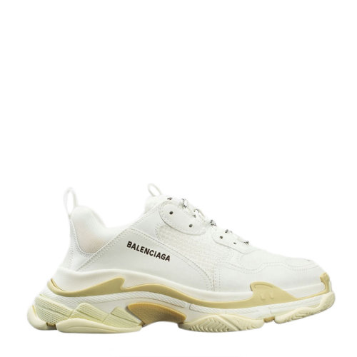 balenciaga/巴黎世家白色经典logo款系带老爹鞋男士休闲运动鞋小白鞋