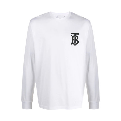 burberry/博柏利 20年秋冬 男士 白色 棉质 经典tb标识 时尚 男士长袖