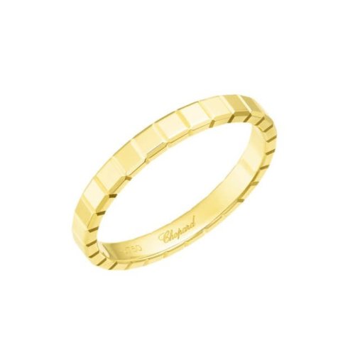 萧邦 经典款ice cube 金色18k金冰块戒指 827702-0196【正品 价格