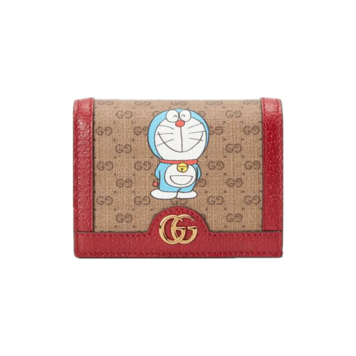 【哆啦a梦联名限量款】gucci/古驰 哆啦a梦 机器猫卡夹 卡盒 小钱包