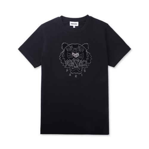 【包税】kenzo/高田贤三 女士圣诞胶囊系列刺绣虎头宽松版短袖t恤